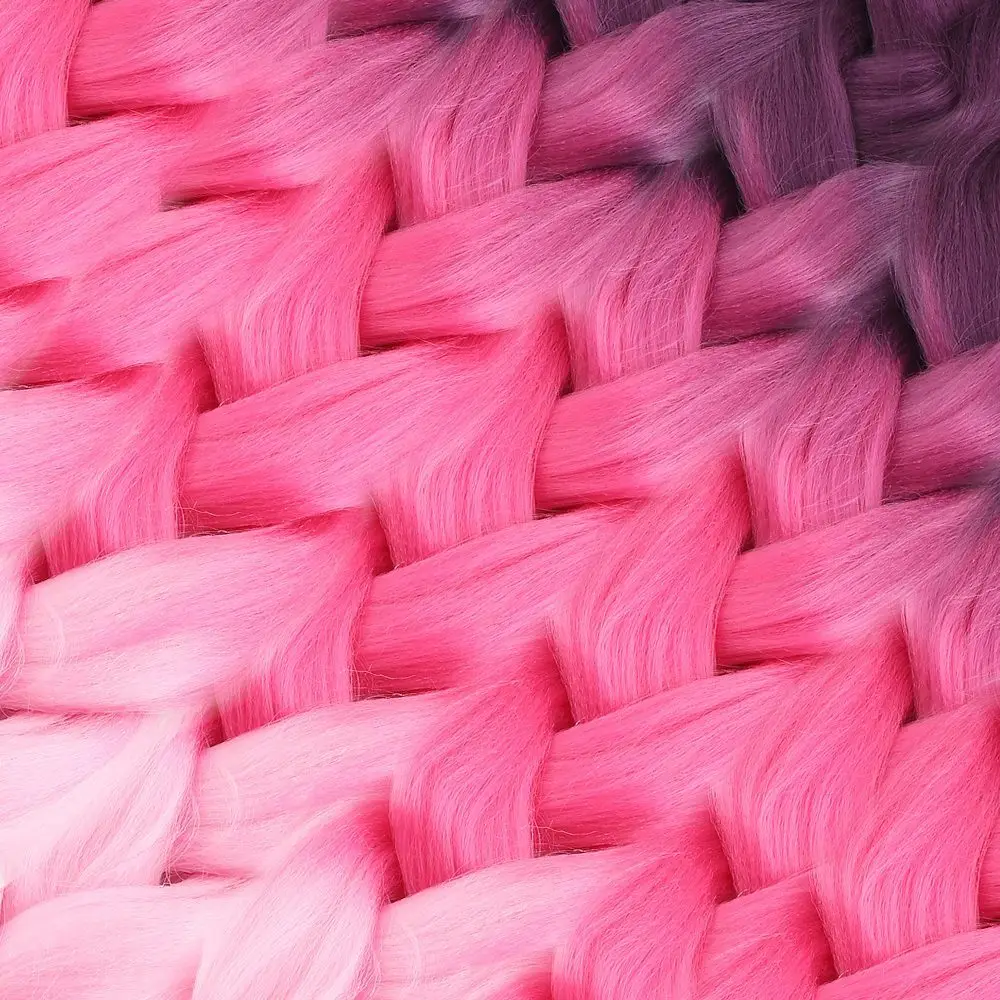 Afrika Örgüsü Ve Rasta İçin Sen Ombreli  / Koyu Pembe / Pembe / Açık Pembe 3