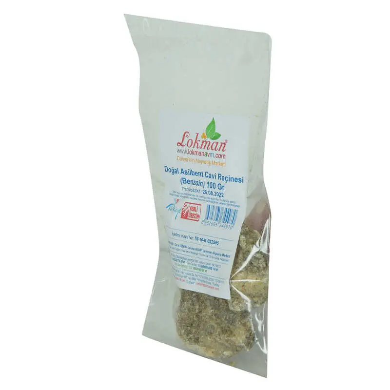 Asilbent Ci Reçinesi Doğal Benzoin 100 Gr Paket 4