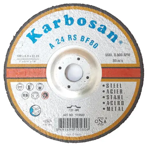 Metal Taşlama Diski 180x8,0x22,23
