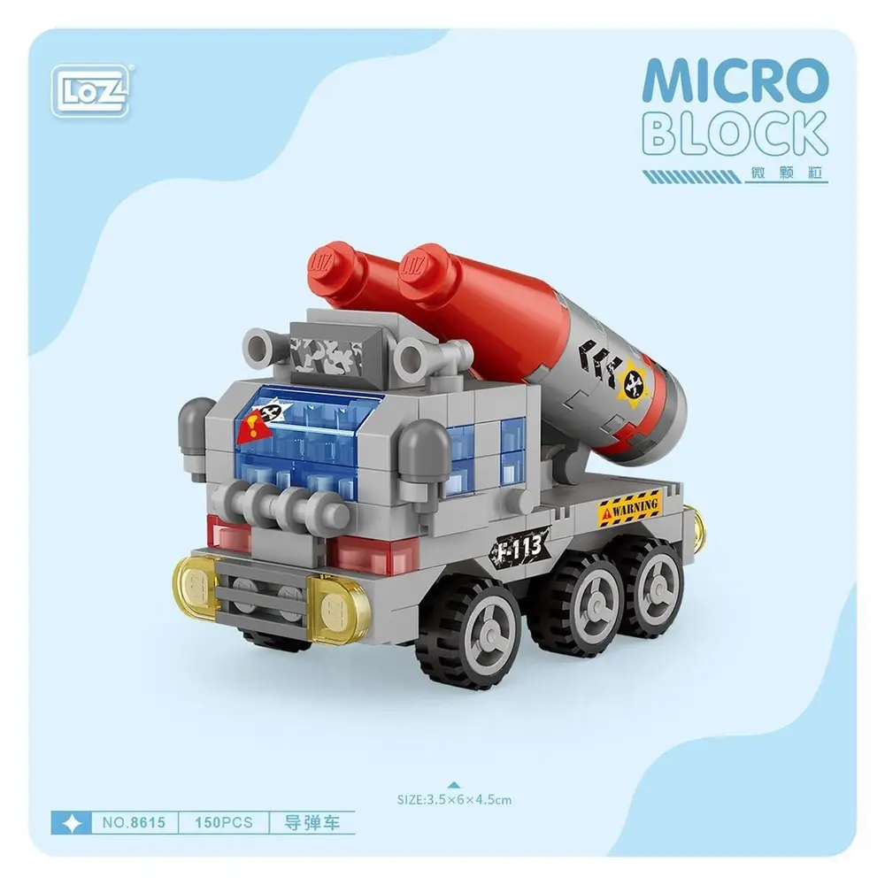 LZ8615 LOZ Araba Blok Seti Mini Poşet 150 Parça -Vagon life 3