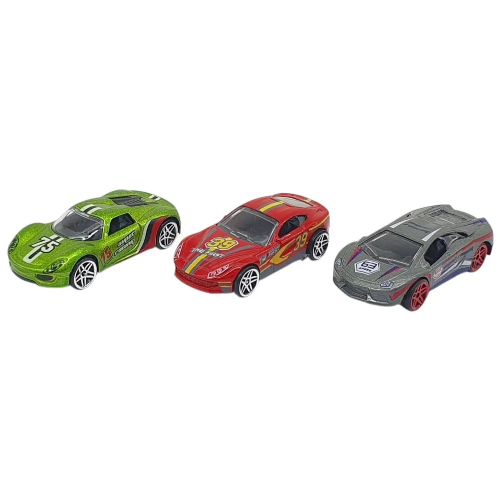 3'lü Araba Yarış Seti - Die Cast - DS045 - 1 ADET