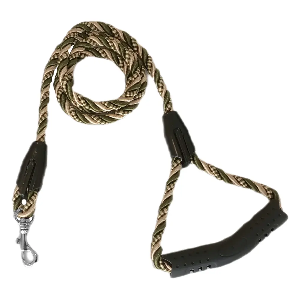 Üçlü Sarmallı Köpek Gezdirme Halatı 1 cm-120 cm Yeşil 4