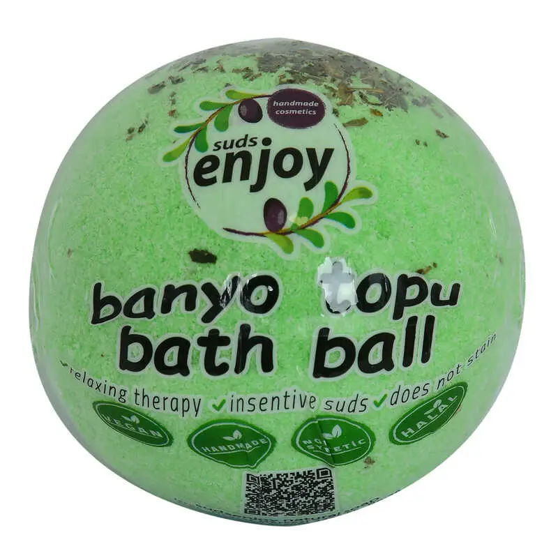 Okaliptuslu El Yapımı Banyo Küvet Topu Sabunu Yeşil 90-120 Gr 3