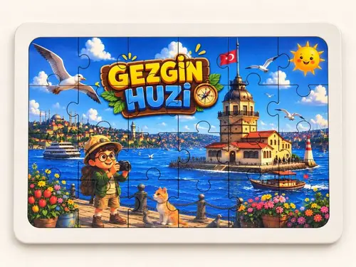 Gezgin H - 24 Parça Ahşap Puzzle