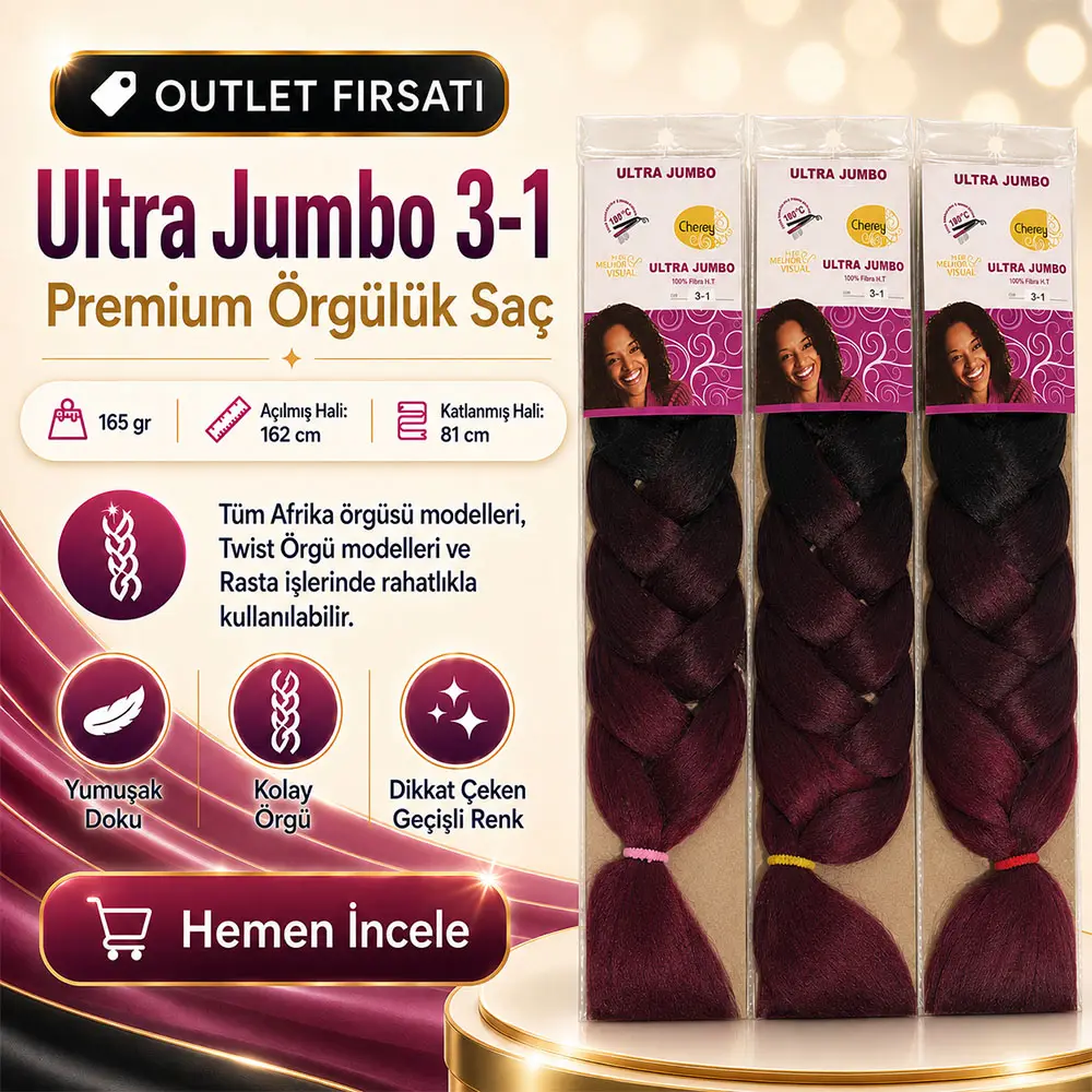 3 Paket / Afrika Örgüsü Ve Rasta İçin Sen Ombreli 3/1