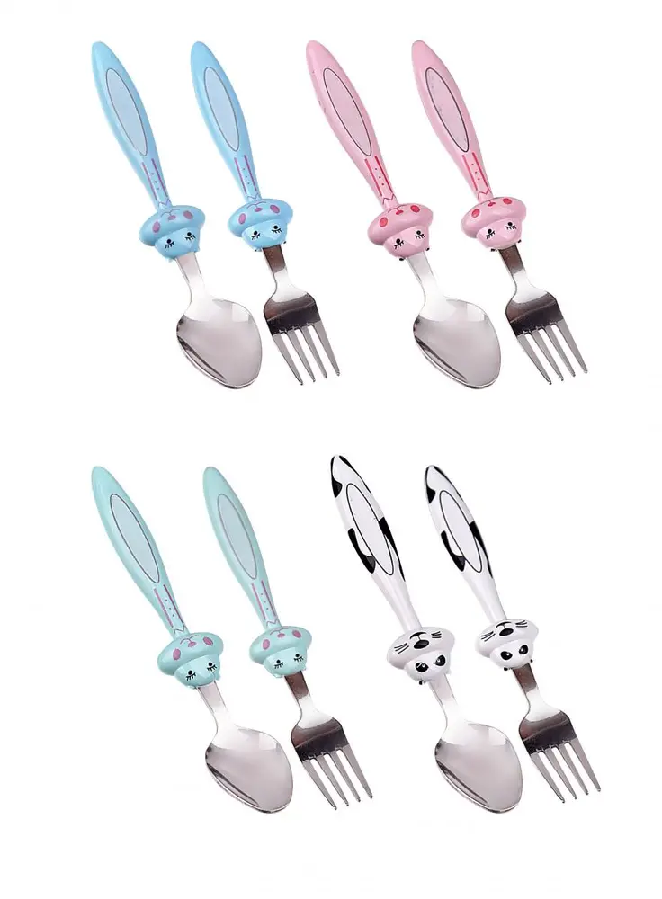 Bebek Çatal Kaşık Seti - 18 cm 2