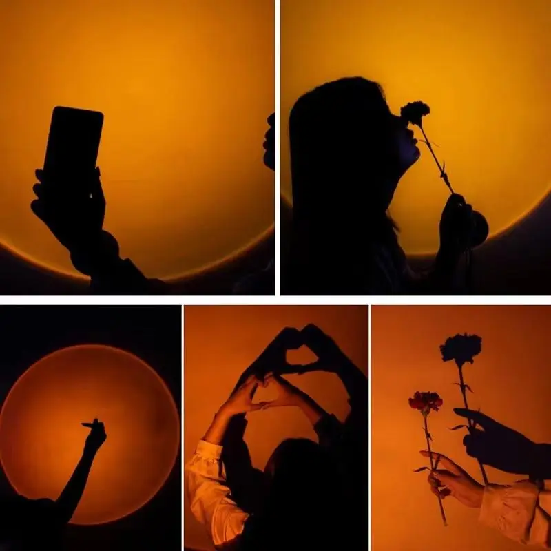 Taşınabilir USB Sunset Lamba: Ev ve Araba İçin Ambiyans Işığı 5