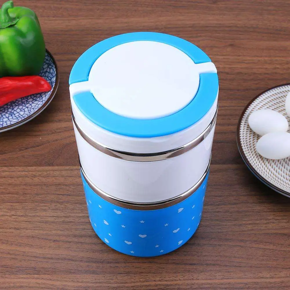 Yemek Termosu 2li Tutacaklı Sefer Tası - Hiper 2 Katlı Yemek Termos 2
