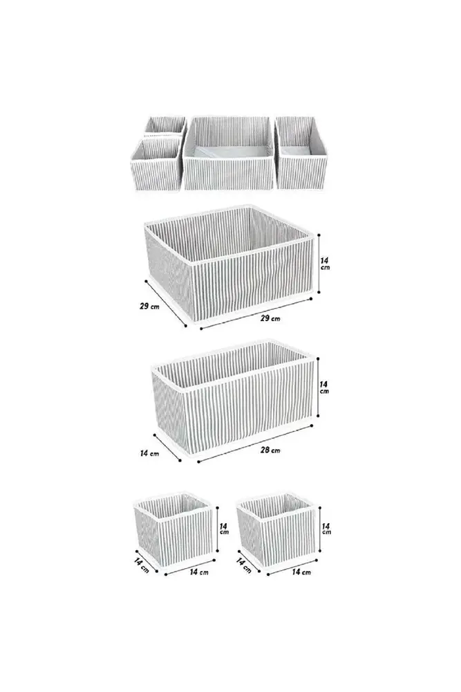 Çekmece Düzenleme Kutu Seti Organizer 4lü Set 2