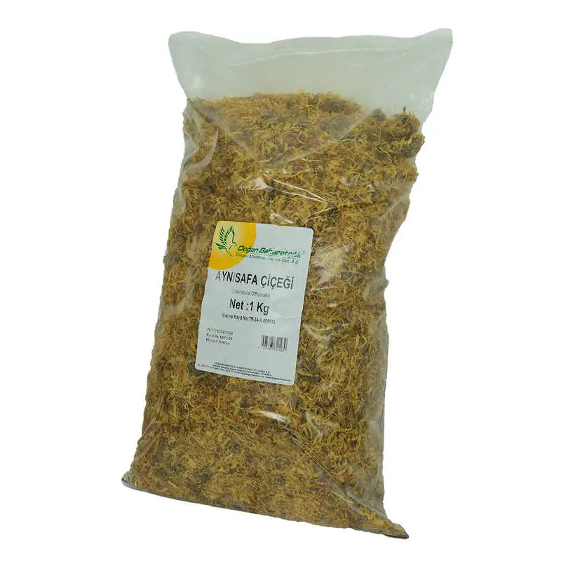 Aynısefa Çiçeği Portakal Nergisi Çiçeği Doğal Calendula 1000 Gr Paket 4