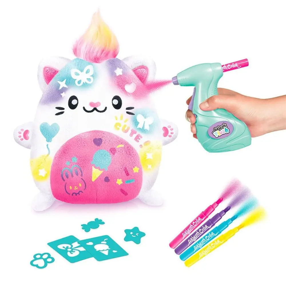45574 SUN-CNL-HOBİ SET AIRBRUSH PELUŞ KAWAII KITTY 2