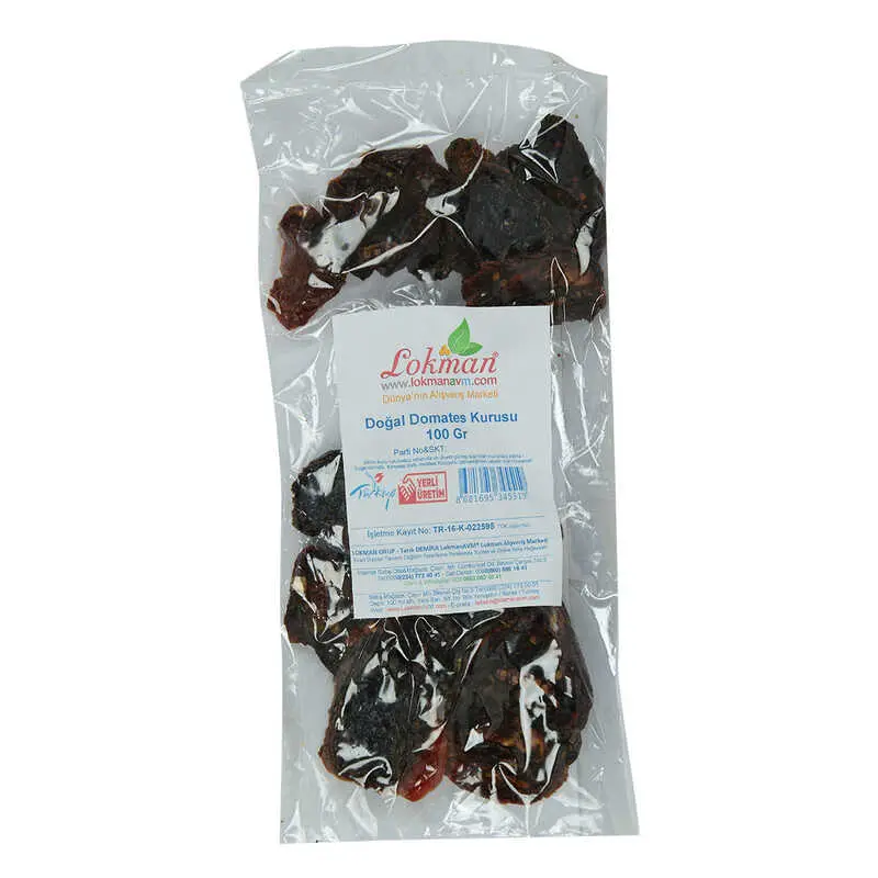 Domates Kurusu Yarım Ay Kesim 100 Gr Paket 3