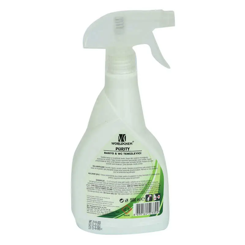 Purity Banyo ve Wc Temizleyici 5 Etki Sprey Şişe 500 ML 4