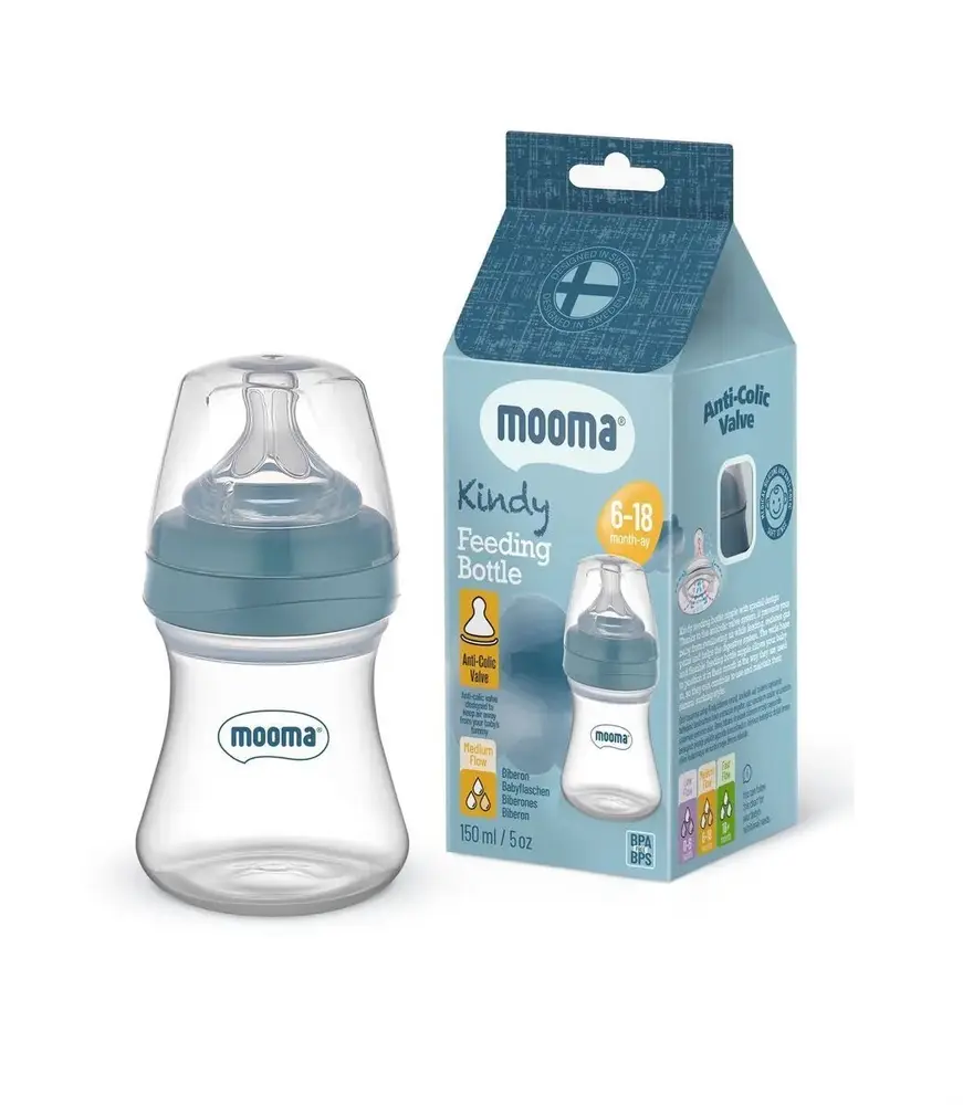 Biberon Anti Kolik Biberon 150 ml Kapaklı Biberon 6 - 18 Ay (Orta Akış) 2
