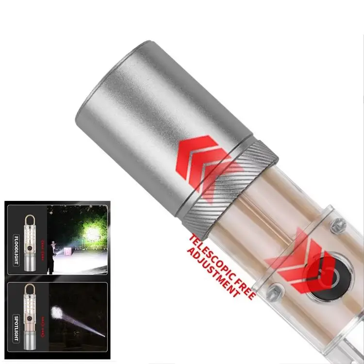 PeakStar Ps-8915 10W Zoomlu Led Powerbank Özellikli Şarjlı Kamp El Feneri 5