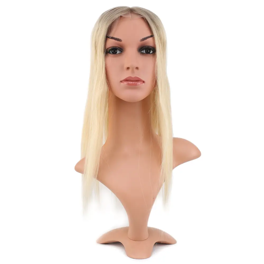 Ön Kısmı Ekstra Tül Rus Kumralı / Platin Ombreli Baby Taban Tepelik / 13x14cm