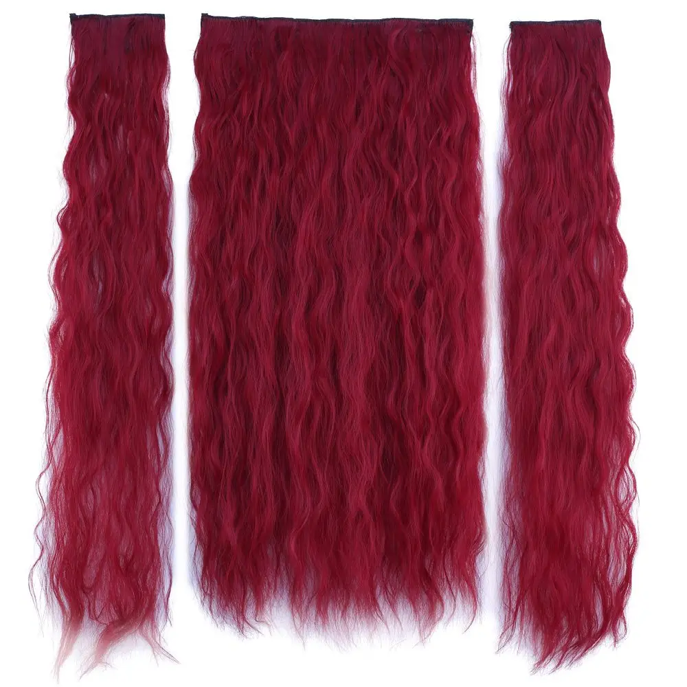 Fiber Sen Kabarık Daalı Yarım Ay + 2 Yan Çıt Çıt / Kızıl 2