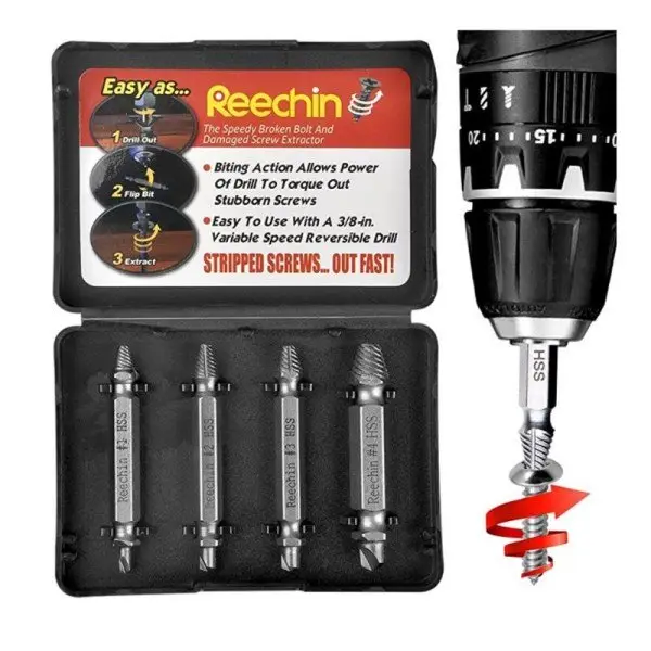 Easy Out 4lü Sökme Takımı - Hasar Görmüş Vida Çıkarıcı 3