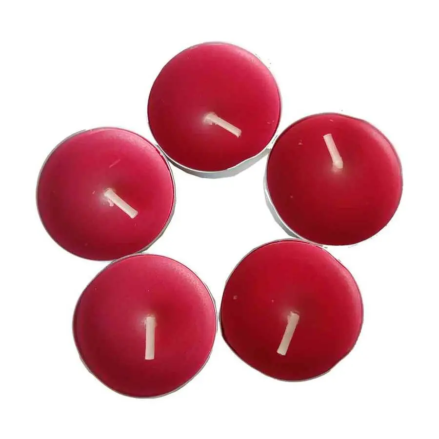 Tea Lights Kırmızı Mum 5 li 1 Paket 3