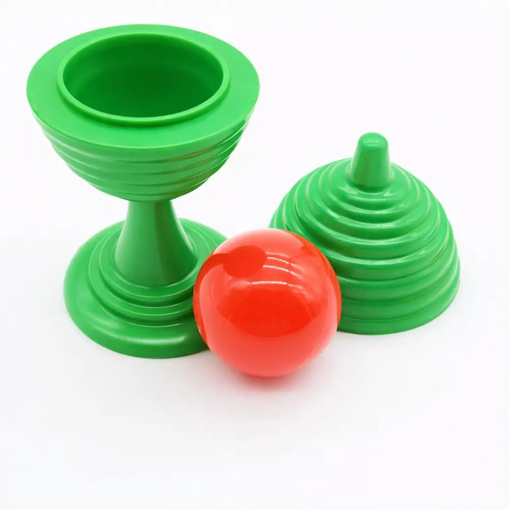 Yeşil Renk Sihirli Kupa Top Kaybetme Oyunu 7 cm 4