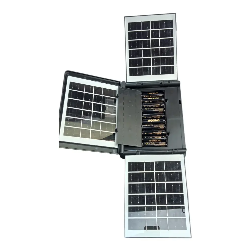 Wıson WS-5585 Çok Fonksiyonlu 3 Solar Panelli 400W Spot Aydınlatma 4