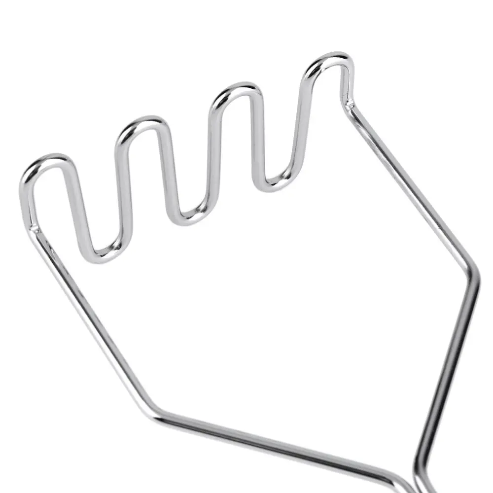 İnox Paslanmaz Metal Patates Ezici Püre Yapıcı 27 cm 4