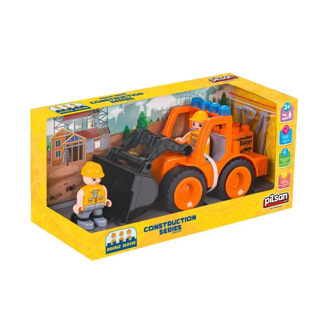 06 533 Double Blks İş Makineleri Serisi -Pilsan Oyuncak