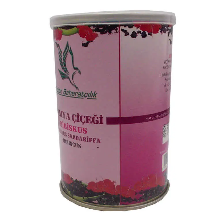 Afrika Bamya Çiçeği Hibiskus Mekke ü Doğal 100 Gr Teneke Kutu 3