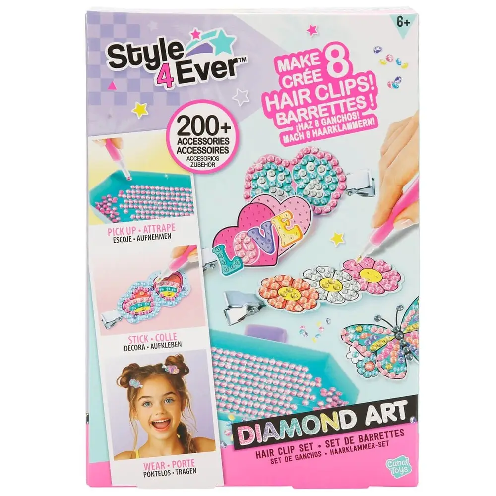 28851 SUN-CNL-HOBİ SET 4EVER DIAMOND ART SAÇ TOKASI YAPIMI 5