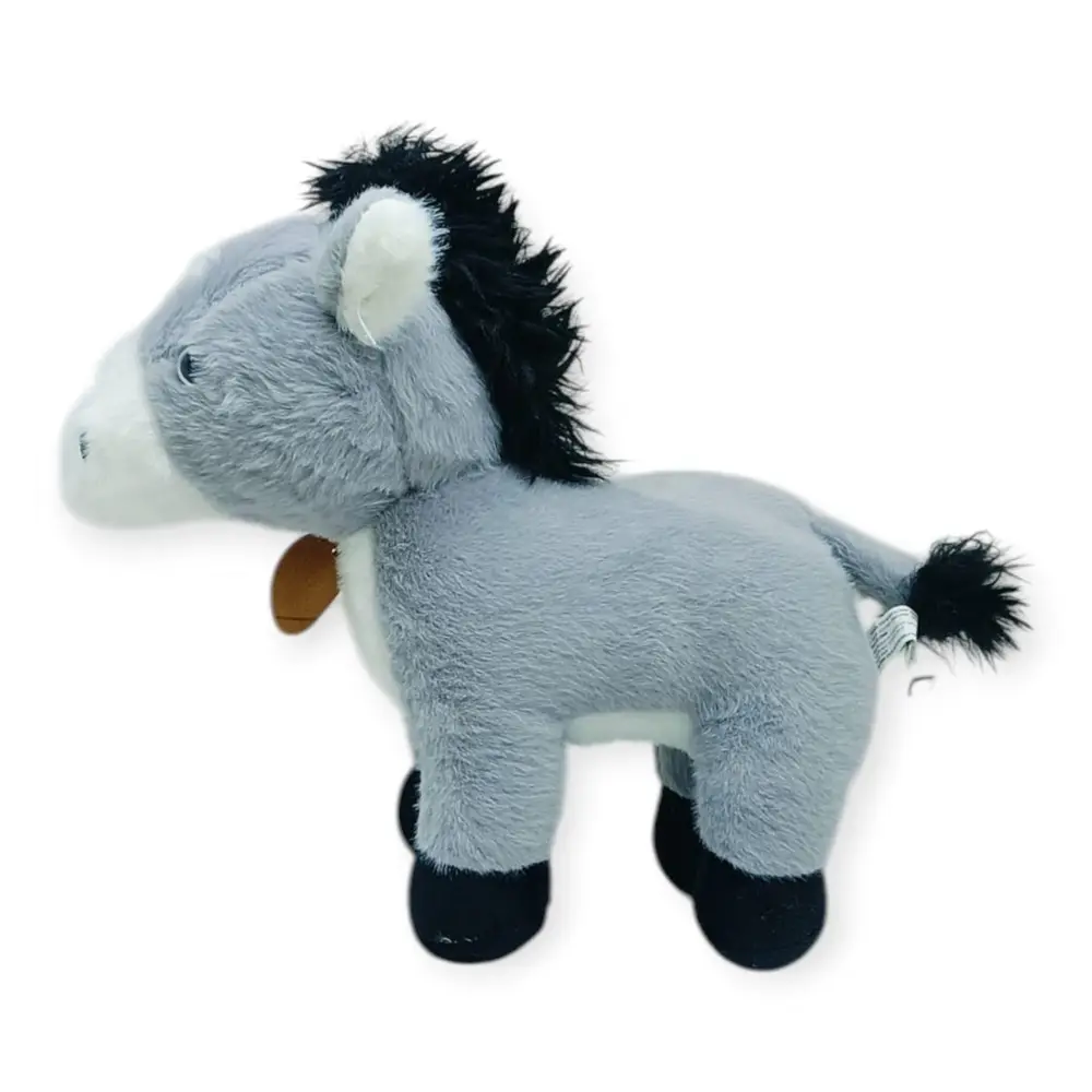 Peluş Hayvanlar Sesli 30 cm At - Gri - 1 ADET 2