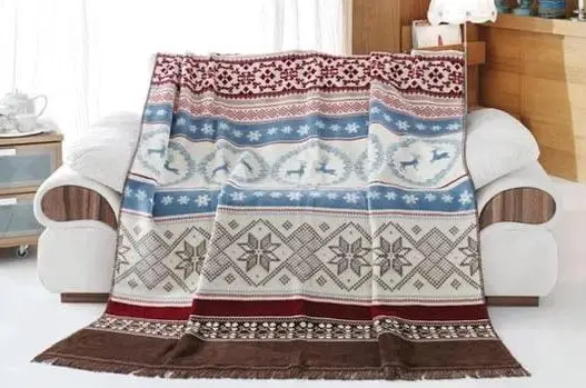 Merinos West Kahve Çift Kişilik Battaniye 2