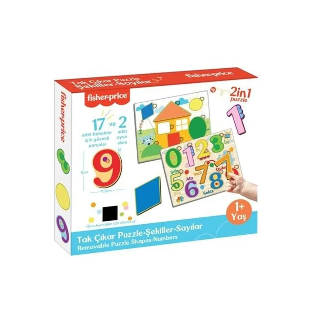 FP2762  TAK ÇIKAR PUZZLE ŞEKİLLER SAYILAR