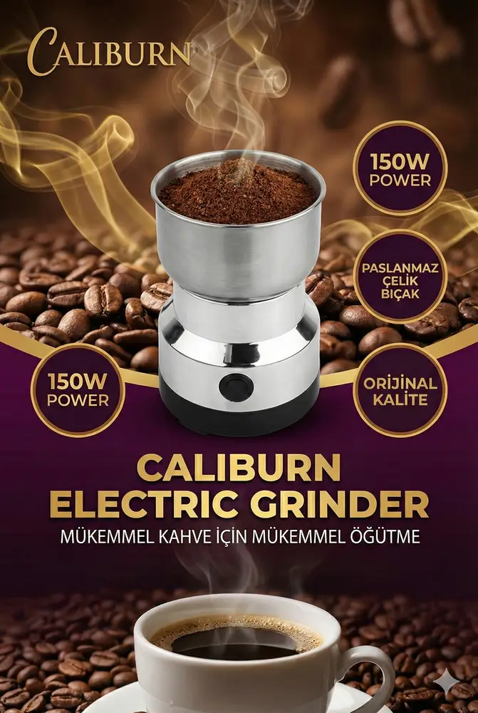 Elektrikli Kahve Baharat Bakliyat Öğütücü Makine 2