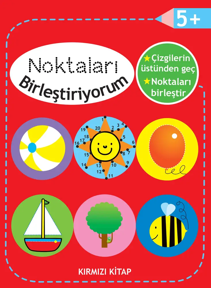 Noktaları Birleştiriyorum - Kırmızı +5 Yaş
