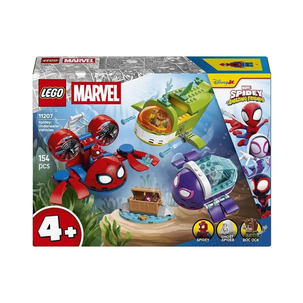 11207 Lego Spidey Spidey Spidey: Su Altı Araçları 154 parça +4 yaş 7
