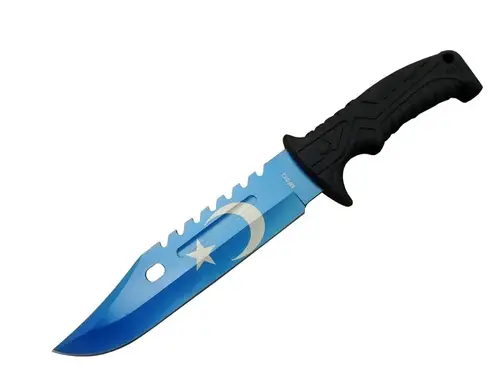 Ayyıldız MF013BL Mi Bıçağı 31cm - Testere Detaylı Bıçak, Kılıflı, Plastik Sap