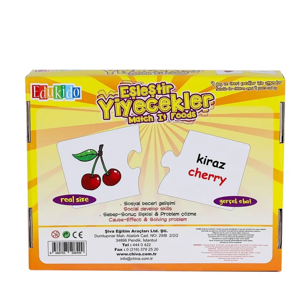 EDU-1002 Eşleştir Yiyecekler -Chiva 2