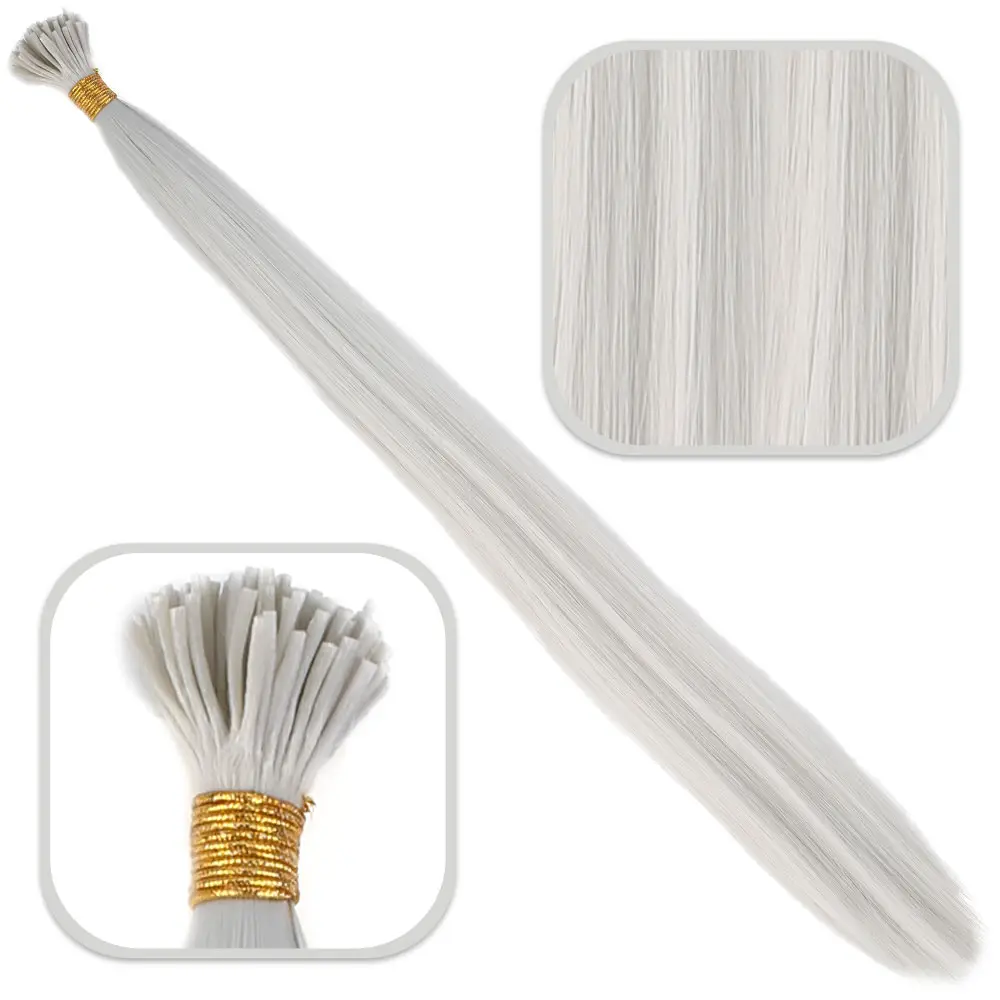 Fiber Sen Boncuk Kaynaklık Renkli / Açık Gri / 100 Adet