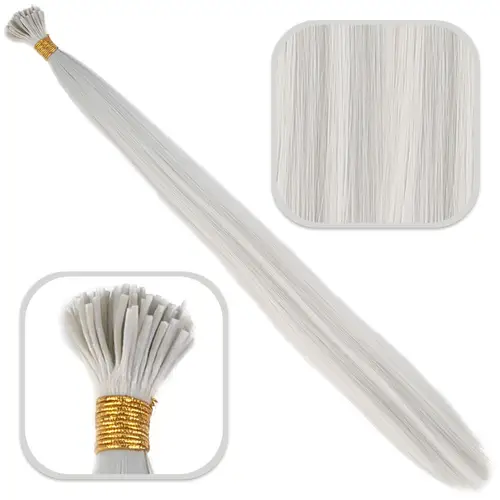 Fiber Sen Boncuk Kaynaklık Renkli / Açık Gri / 100 Adet