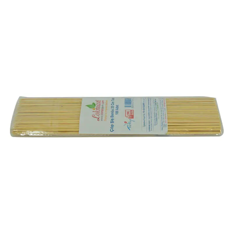 Şiş Bambu Şişleri 25 Cm Takribi 100 Adet 1 Paket 3