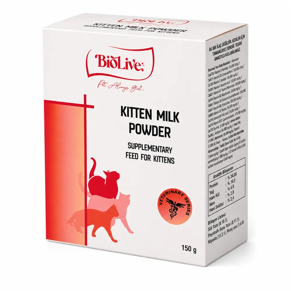 Biolive Yru Kedileri İçin Süt Tozu 150 gr