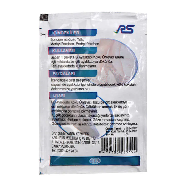 Ayak Kokusu Önleyici Toz 10 Gr Paket 3