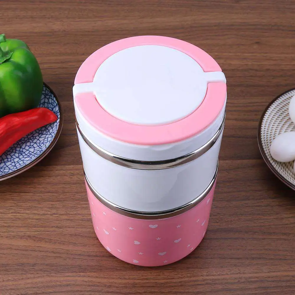 Yemek Termosu 2li Tutacaklı Sefer Tası - Hiper 2 Katlı Yemek Termos 3