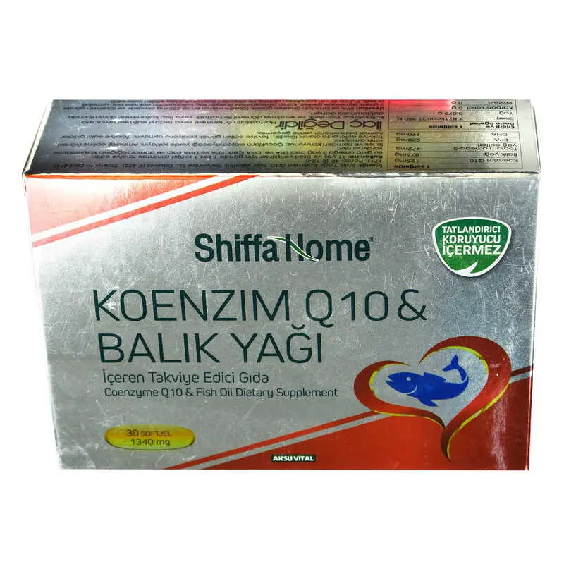 Shiffa Home Koenzim Q10 & Balık Yağı Yumuşak Jel 1340 Mg x 30 3