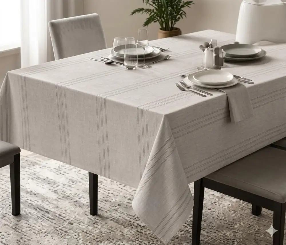 Dertsiz Masa Örtüsü 160x220 Taş Rengi