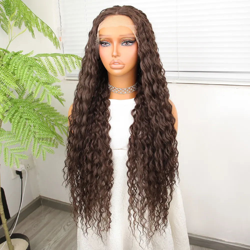 Afro Daa Kumral Fiber Sen Tül Peruk 3