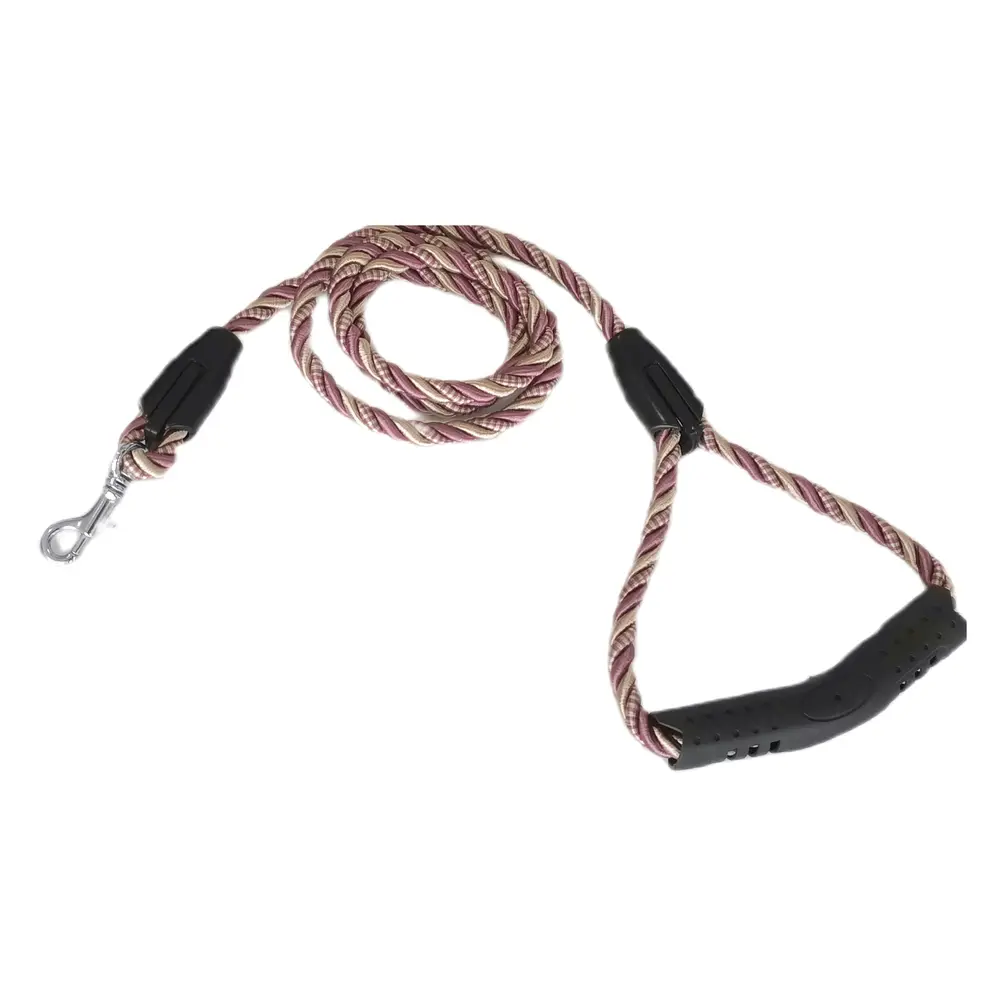 Üçlü Sarmallı Köpek Gezdirme Halatı 1 cm-120 cm Lila 3