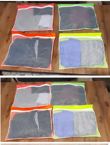 4 Adet 4 Renk Bul İçi Düzenleyici - Fermuarlı Valiz Organizeri