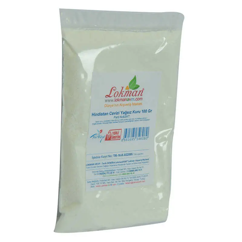 Hindistan Cevizi Yağsız Kuru 100 Gr Paket 4