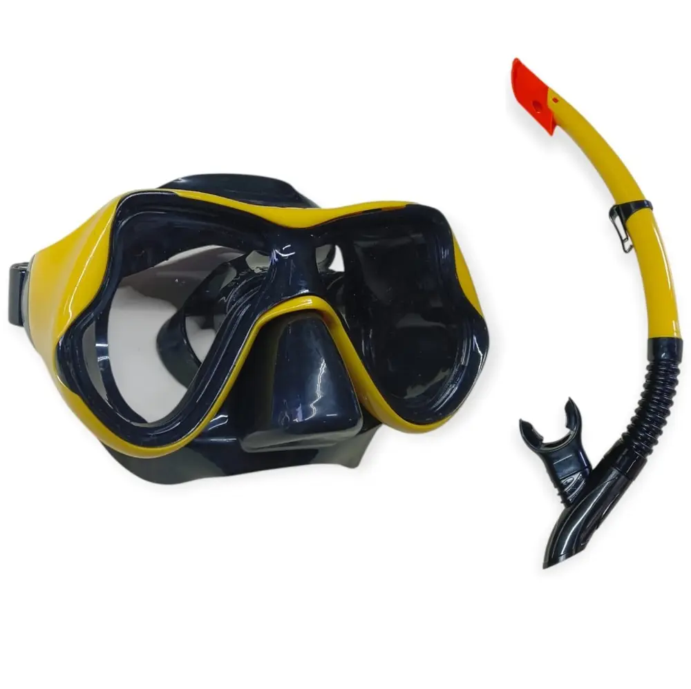Dalış Maskesi ve Snorkel Yetişkin - 51715-SARI - 1 ADET